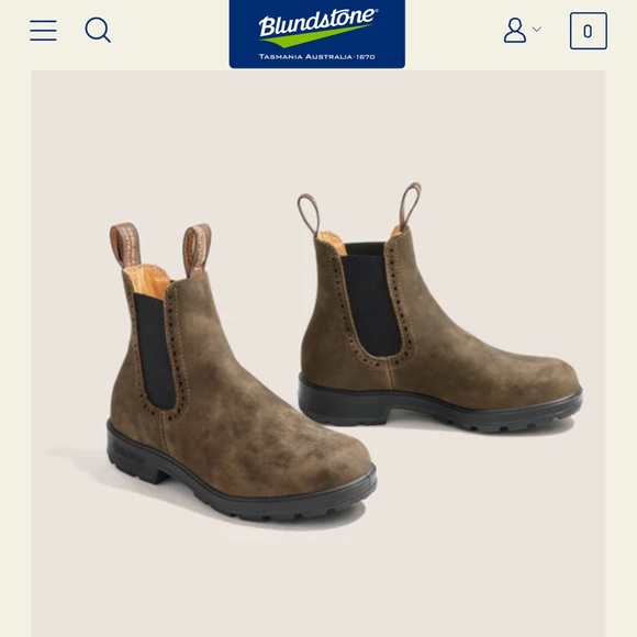 Blundstone Women’s Originals High Top Boots - Rustic Brown - Picture 3 of 4
